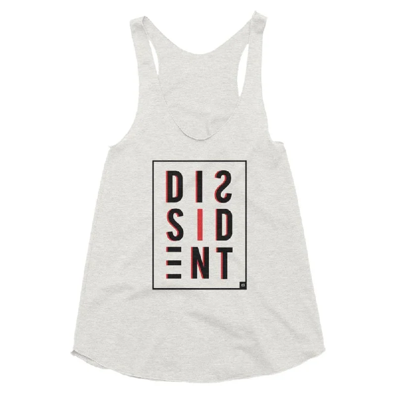 DIS-SID-ENT Ladies Tri-Blend Racerback Tank