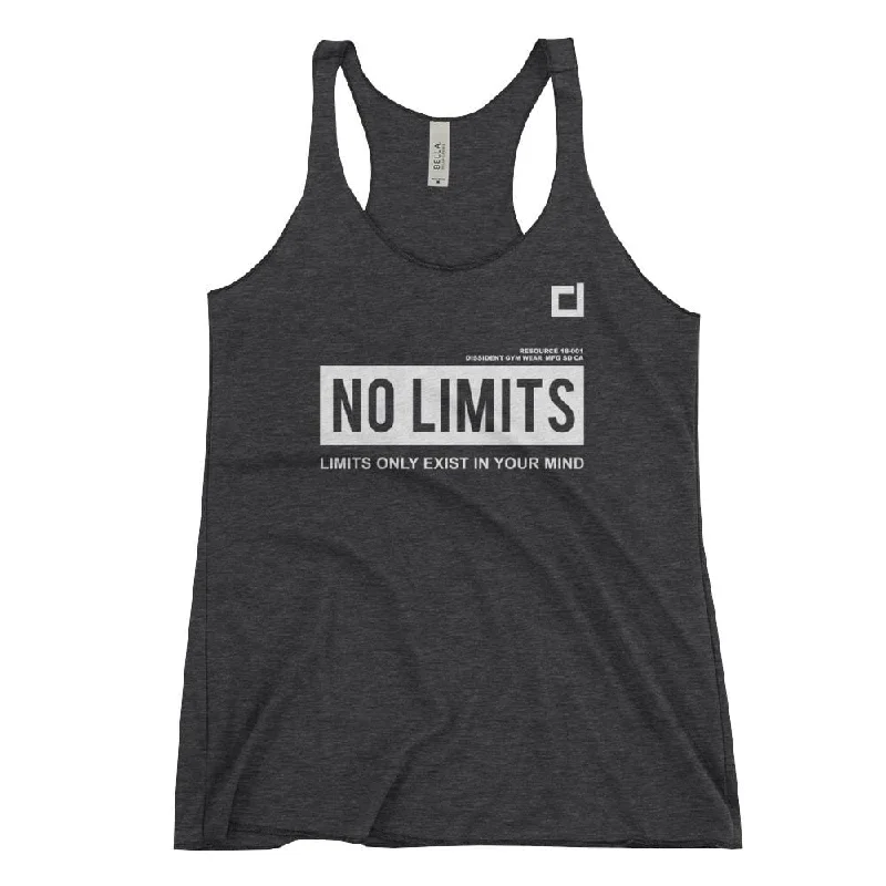 Ladies No Limits Racer back Tank Black