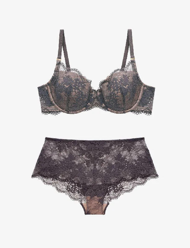 All Day Lace T-Shirt Bra + Cheeky Set