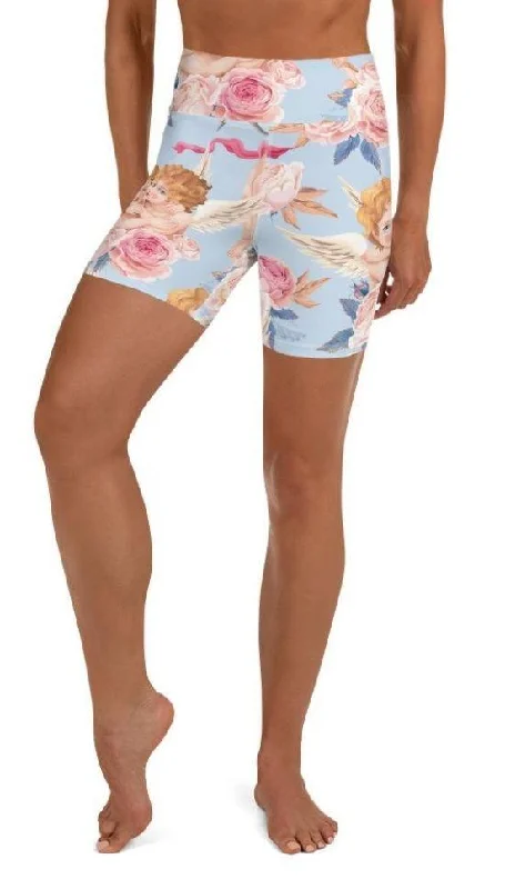 Cute Cupid Yoga Shorts