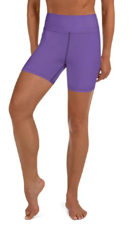 Fierce Purple Yoga Shorts