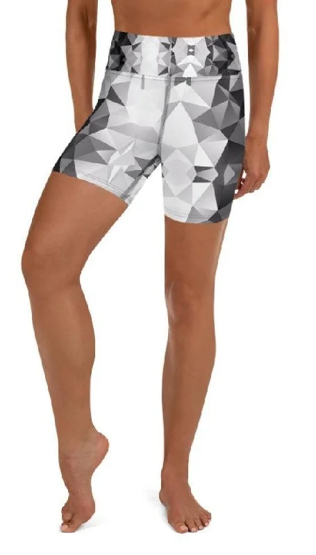 Glass Geometric Yoga Shorts