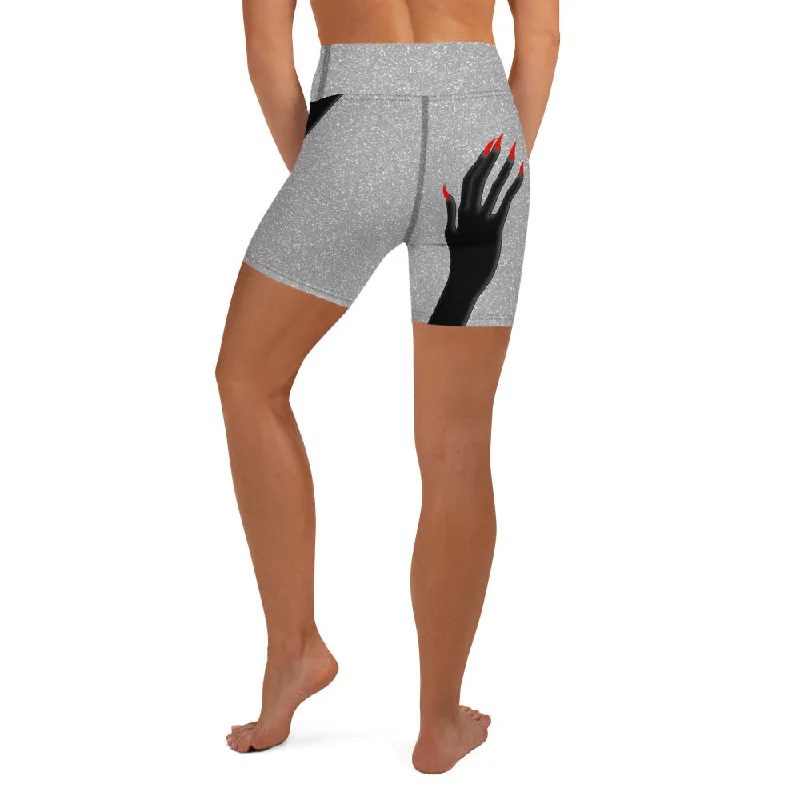 Hand Illusion Yoga Shorts