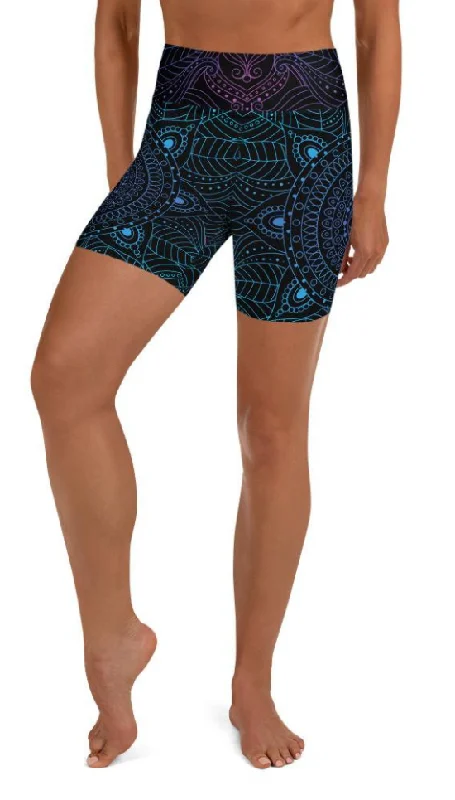 Magical Mandala Yoga Shorts