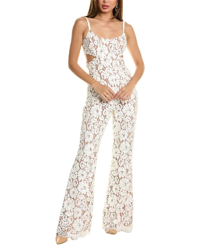 Michael Kors Collection Sequin Lace Silk-Lined Jumpsuit