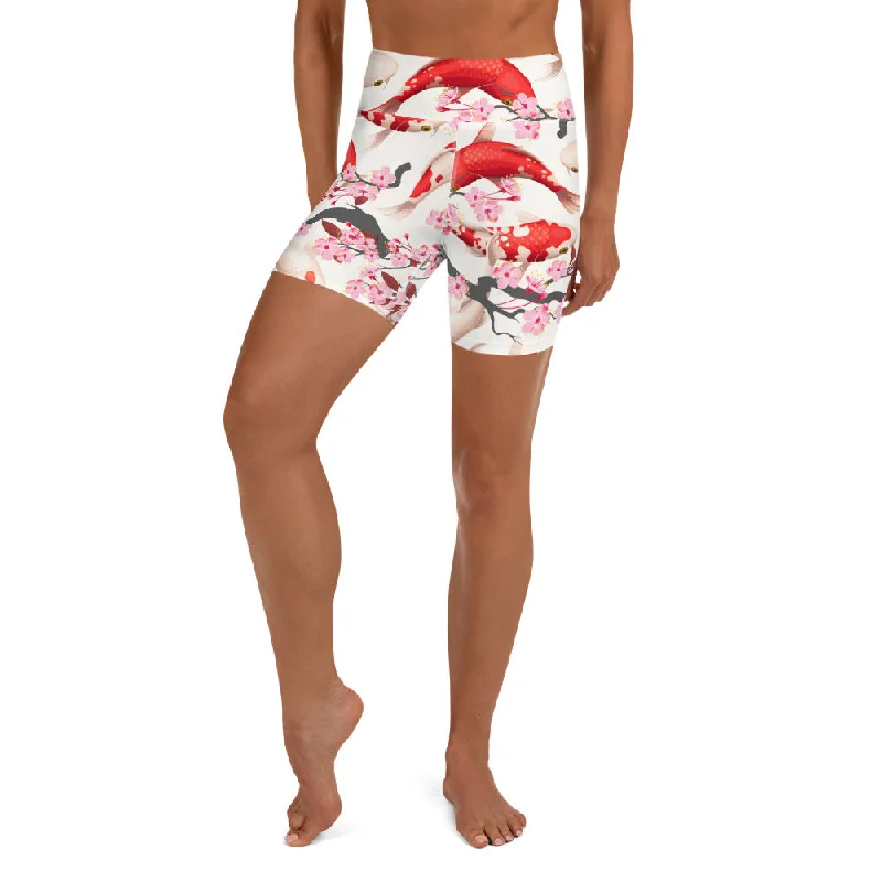 Sakura Koi Yoga Shorts